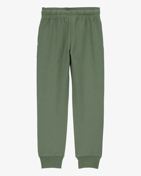 Product image 2 of Kid Pull-On Drawstring Joggers - Green
