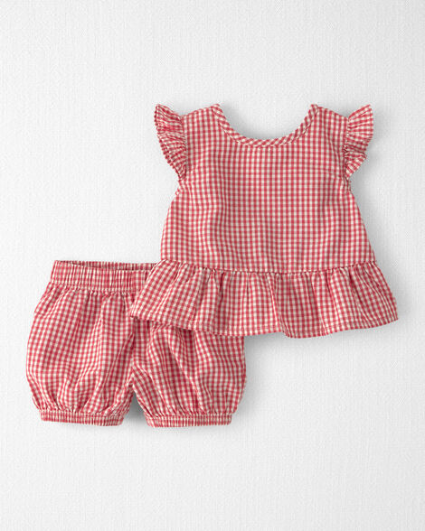 Baby Girl 2-Piece Top & Short Set Made with Organic Cotton