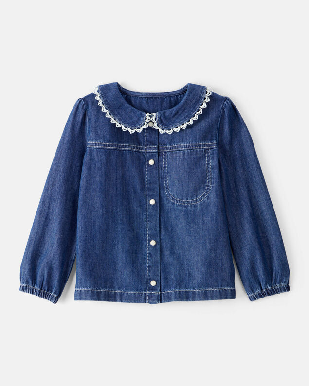 Product image 1 of Toddler Girl Western Denim Long-Sleeve Top - Blue