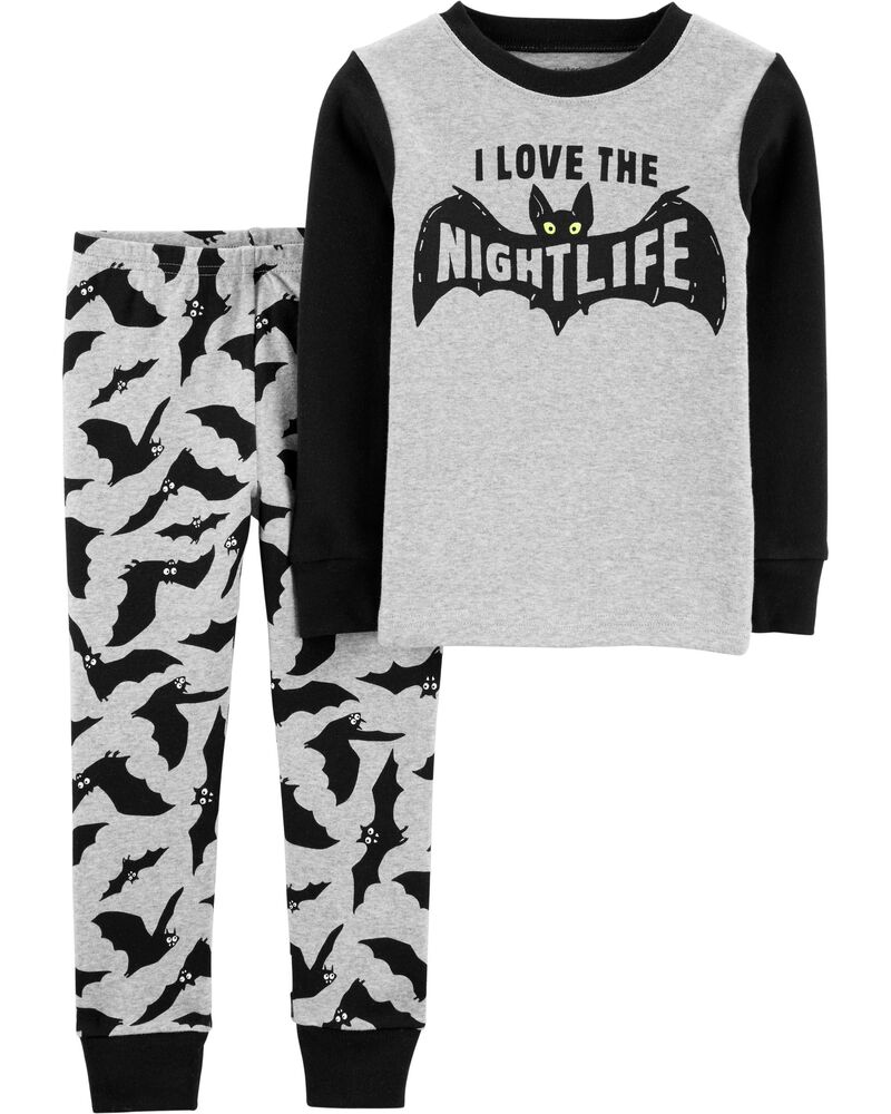 2 Piece Glow In The Dark Bats Snug Fit Cotton Pjs Carters Com