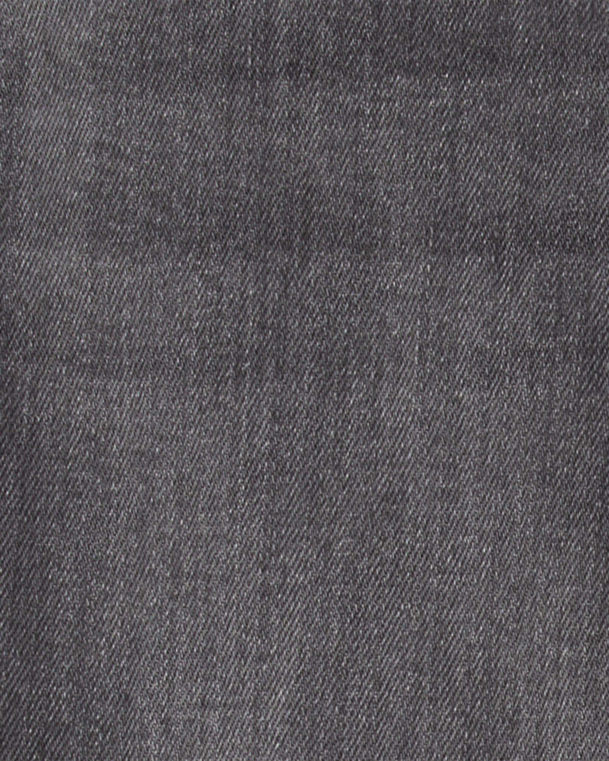 Toddler Girl Denim Wide-Leg Cuff Jeans - Grey