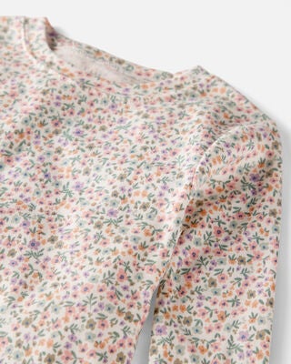 Product image 2 of Toddler Floral Print Organic Cotton 2-Piece Pajamas