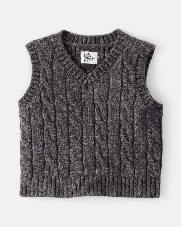 Product image 1 of Baby Boy Sleeveless Sweater Vest - Grey