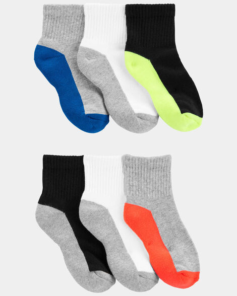 boys 6-pack ankle socks
