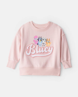 Product image 1 of Baby Girl Bluey French Terry Pullover - Pink