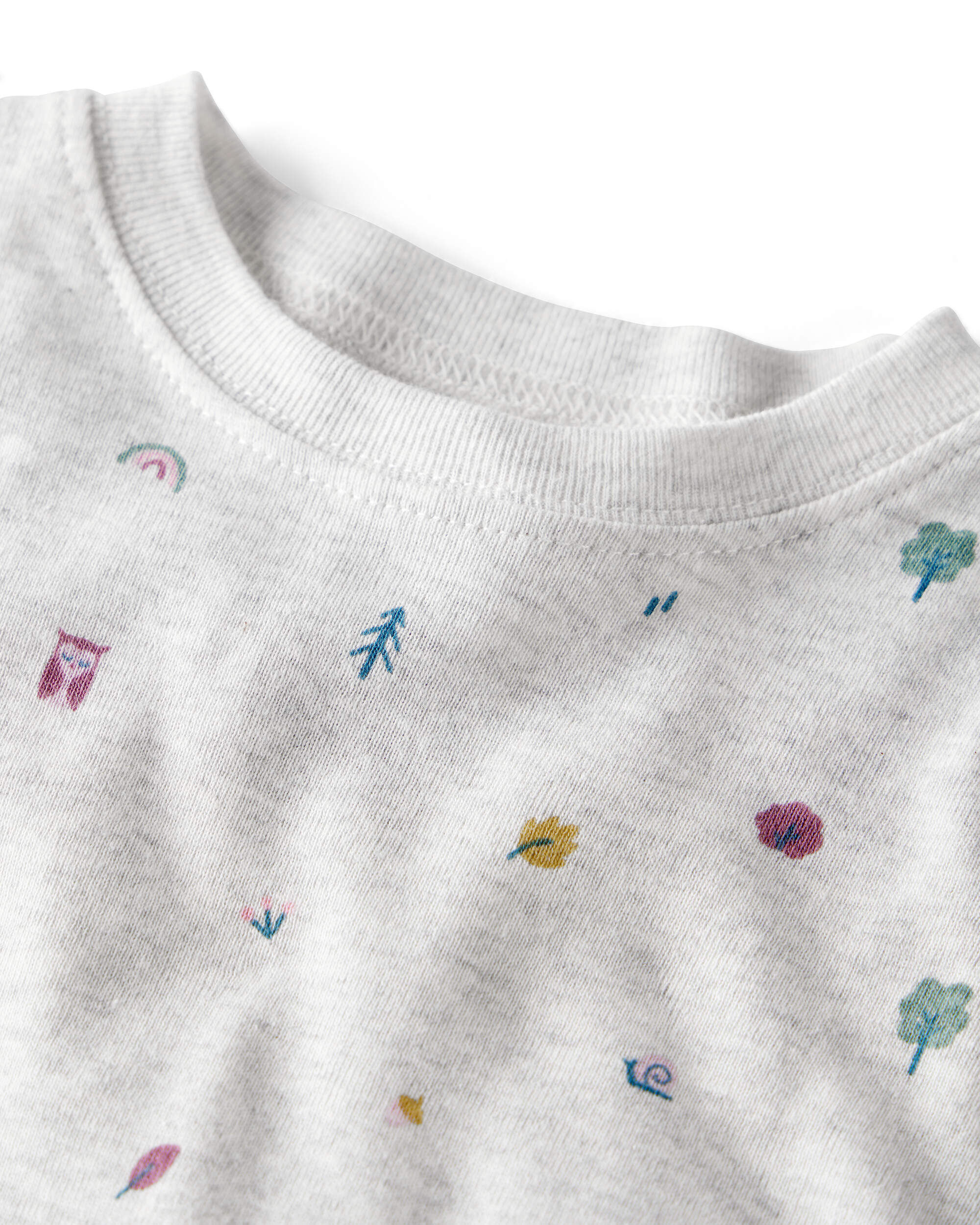 Baby Organic Cotton Pajamas Nature Icon Print