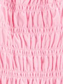 Pink - Toddler Short-Sleeve Smocked Top - Pink, Selected
