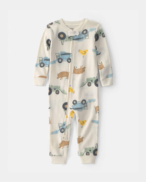 baby boy farm 100% cotton 1-piece pajama