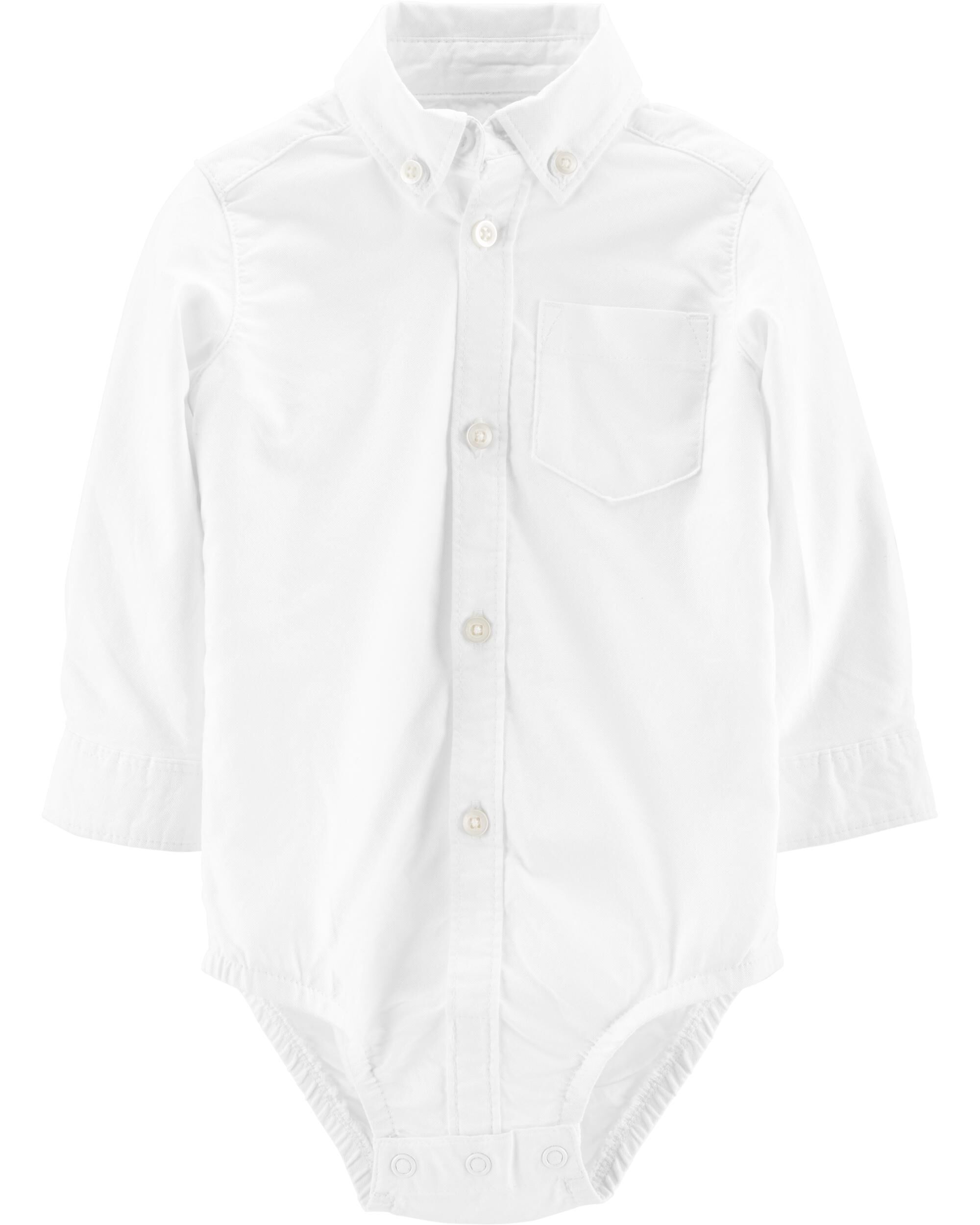 white button up onesie
