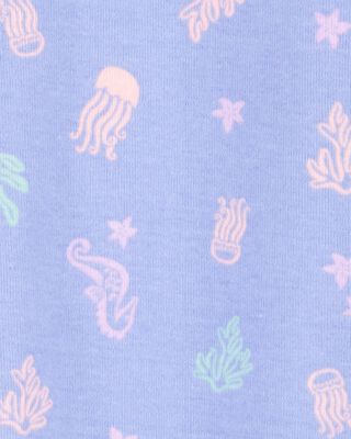 Product image 2 of Baby 1-Piece Jellyfish 100% Snug Fit Cotton Footie Pajamas - Purple