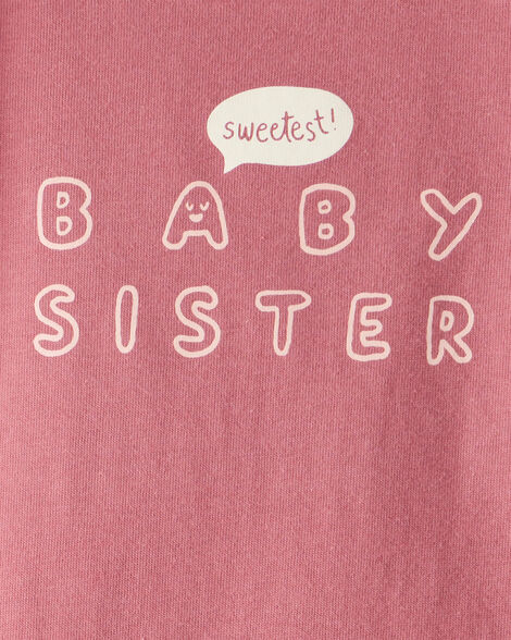Baby Girl Shine Like Abuela Cotton Long-Sleeve Graphic Bodysuit - Pink