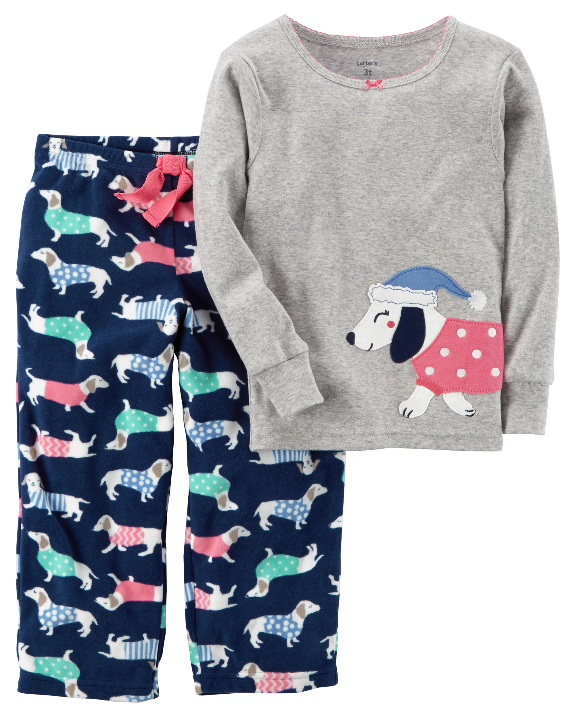 carter's 2 piece fleece pajamas