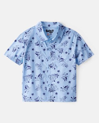 Product image 1 of Toddler Bluey Short-Sleeve Shirt - Blue