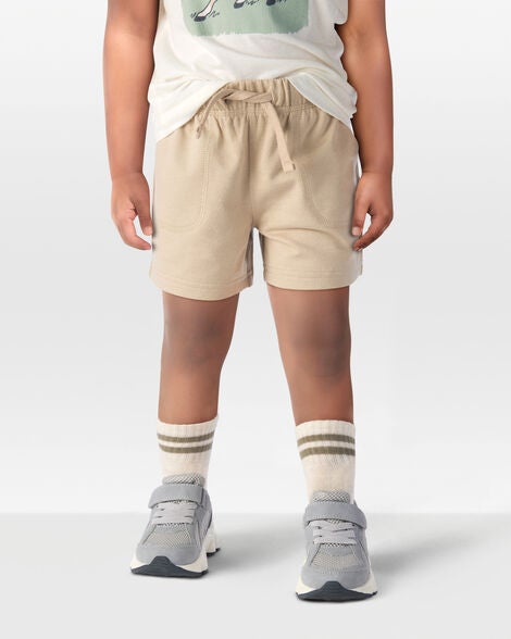 Product image 2 of Toddler Pull-On French Terry Shorts - Khaki