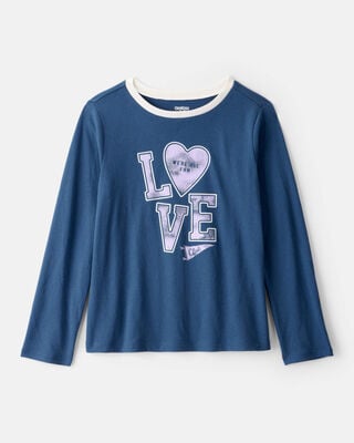 Girls New York Long-Sleeve Graphic Tee - White