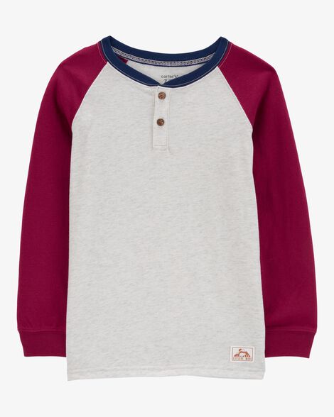  Product image 1 of Kid Raglan-Sleeve Henley Tee