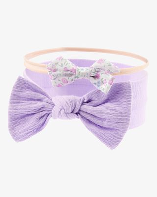 Product image 1 of Baby 2-Pack Headwraps - Purple