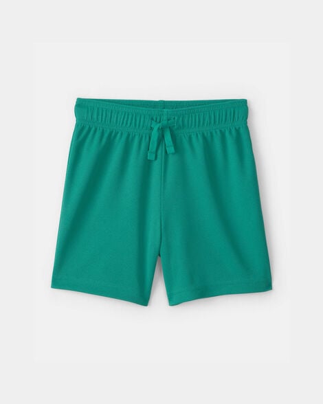 toddler boy mesh active shorts - green