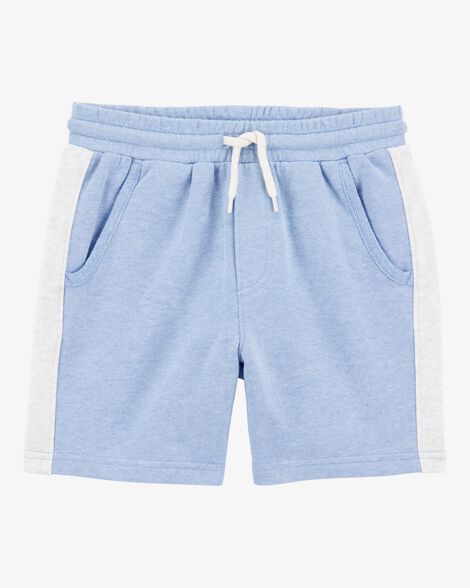  Product image 4 of Kid 2-Piece Hooded French Terry Tee & Shorts Set - Blue