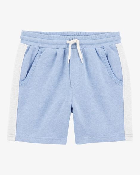 Product image 4 of Kid 2-Piece Hooded French Terry Tee & Shorts Set - Blue