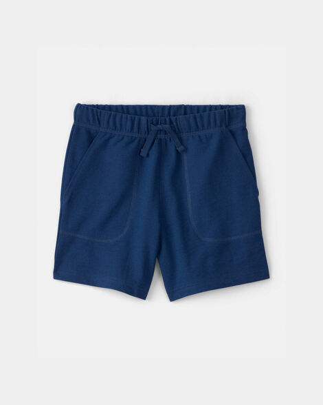 boys french terry shorts - blue