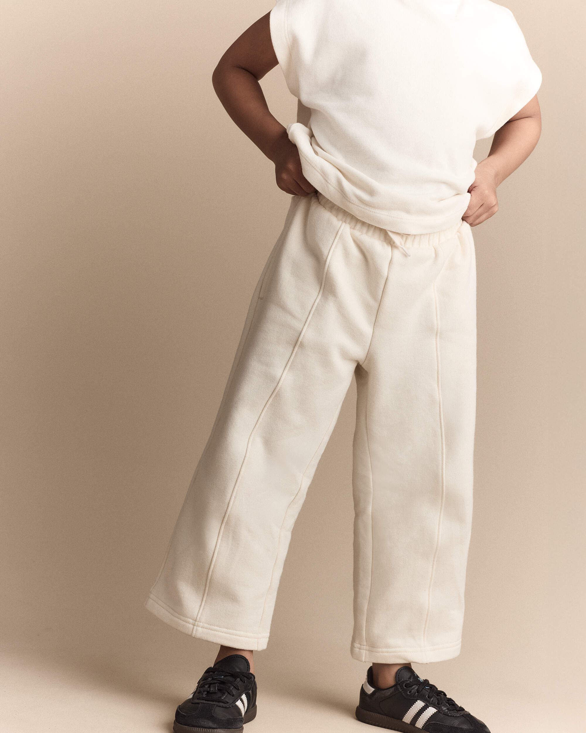 Otter Avenue Toddler Girls Girl Linda Wide Leg Pant - Cream 6 Cream 22$