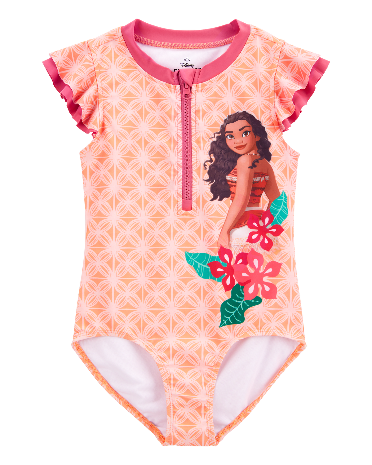 Kid Disney© Moana 1-Piece Swimsuit - Orange - Carter's