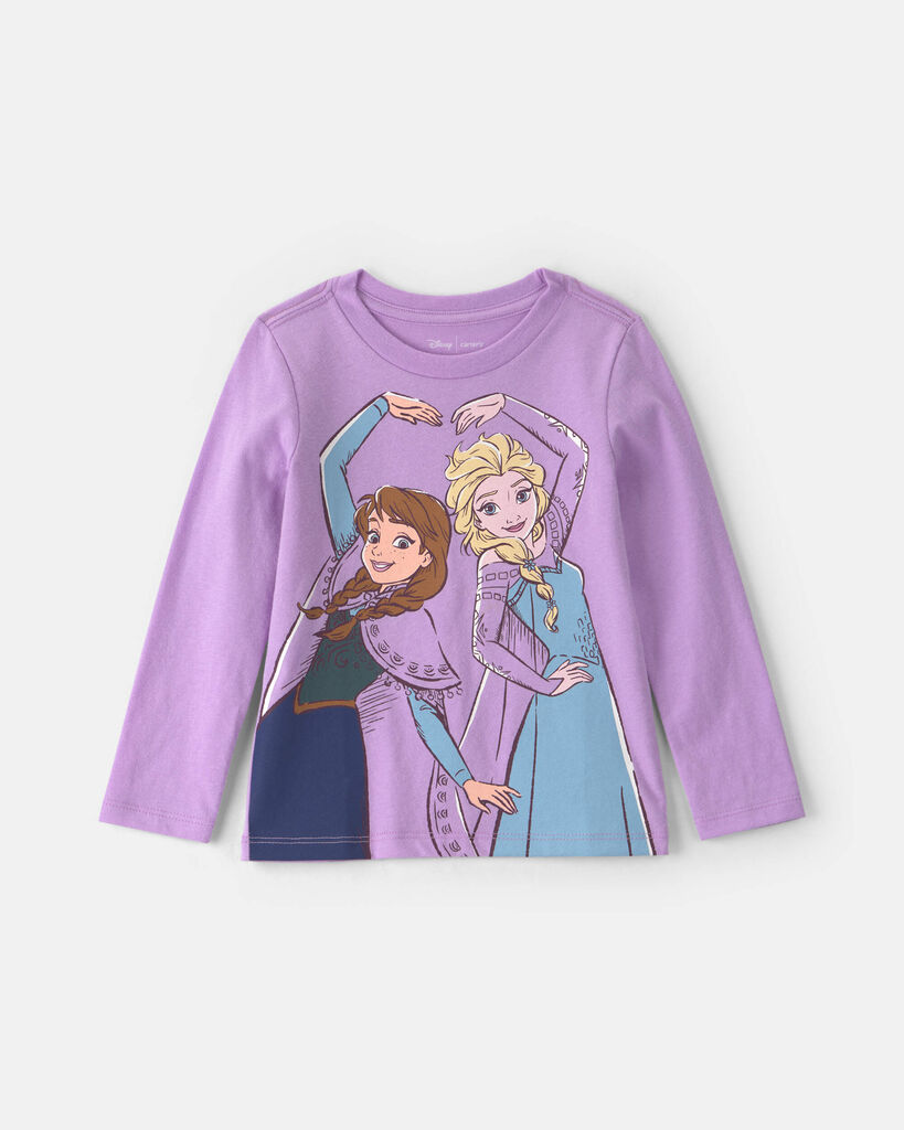 Carter's toddler girl disney© frozen long-sleeve graphic tee 12M Purple