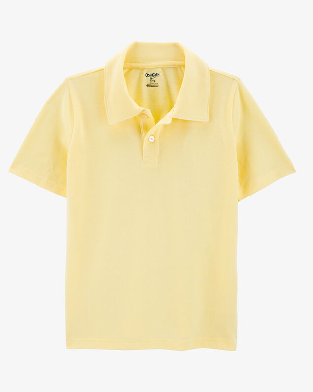 Product image 1 of Kid Pique Uniform Polo Shirt - Yellow
