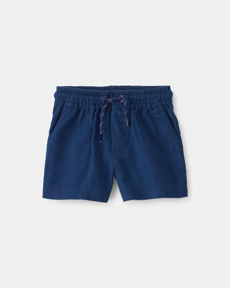 baby boy twill shorts - blue