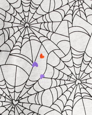 Product image 2 of Baby Halloween Spiderwebs Long-Sleeve Tee - White/Black