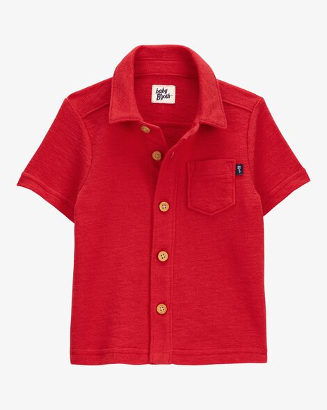  Product image 1 of Baby Knit Button-Front Shirt-Red