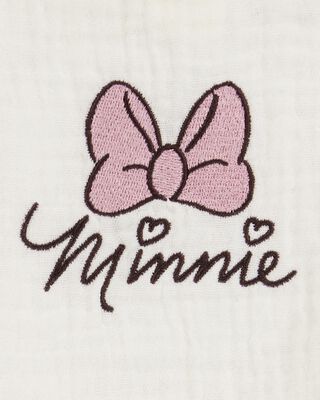 Product image 2 of Baby 2-Piece Minnie Mouse Flutter-Sleeve Gauze Top & Short Set - Cream