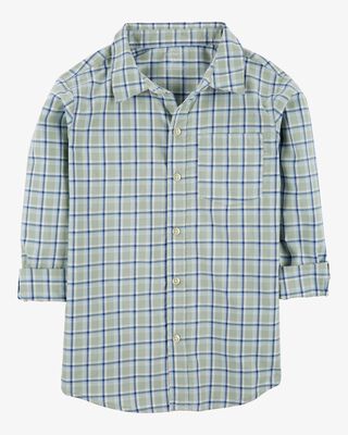 Product image 1 of Kid Plaid Button-Front Shirt