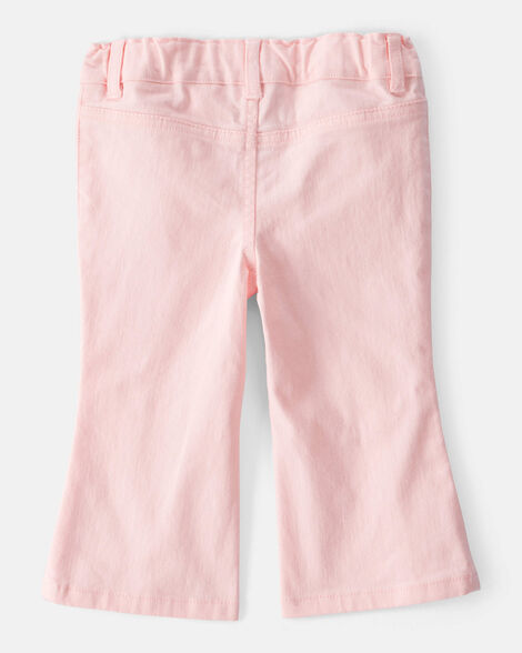 Product image 2 of Baby Girl Cotton Flare Pants - Pink