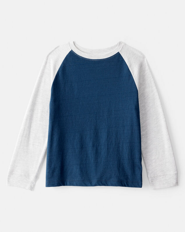 Product image 1 of Boys Long-Sleeve Raglan Tee - Navy