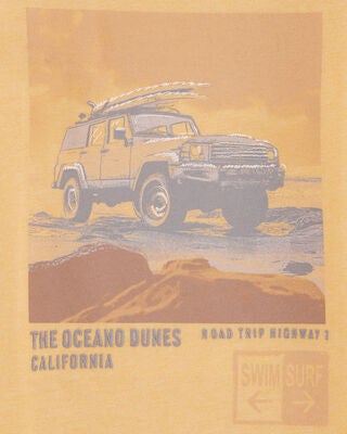 Product image 2 of Kid Beach Graphic Tee - Yellow