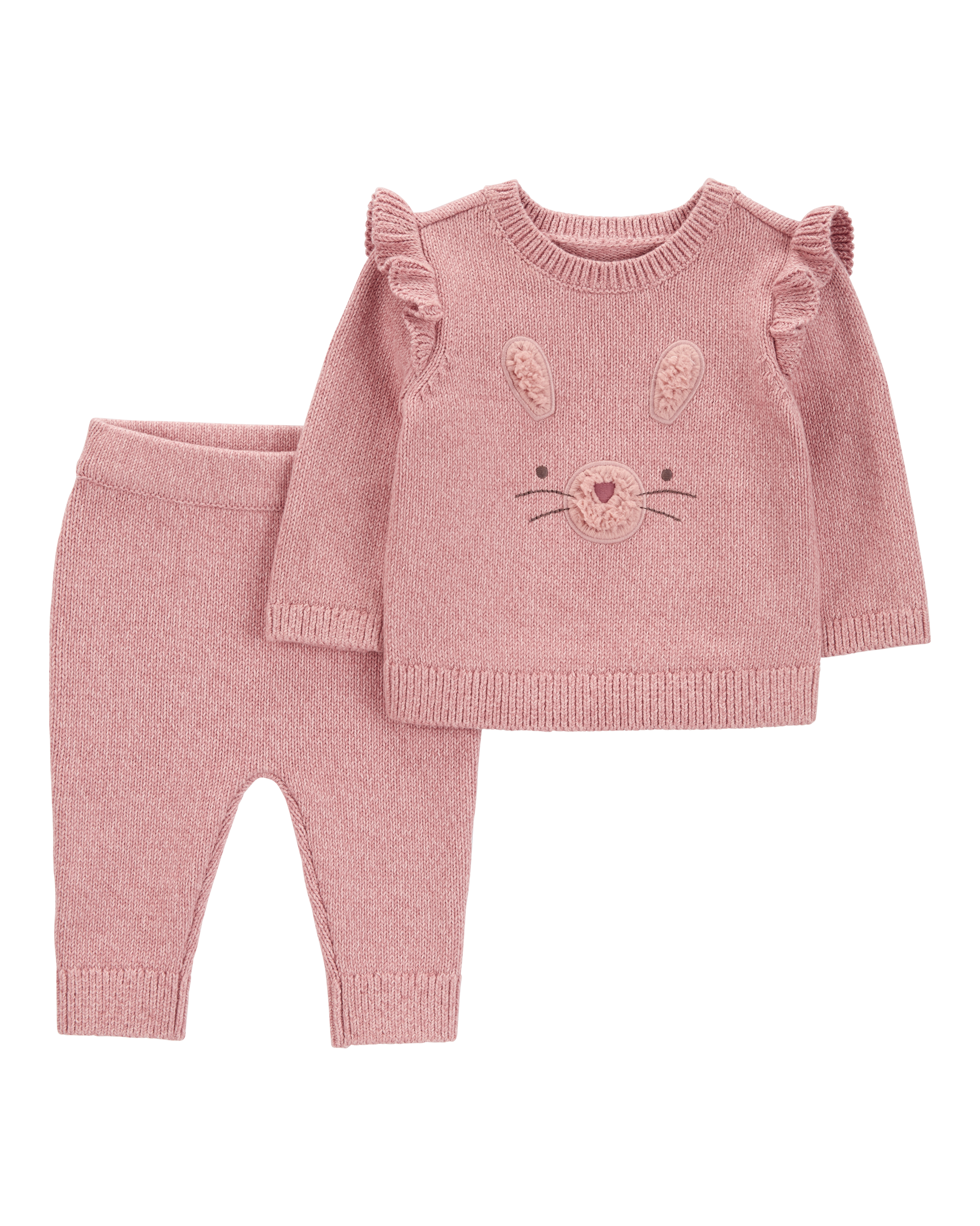Baby 2-Piece Bunny Pullover & Jogger Set