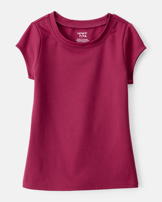 Product image 1 of Girls Short-Sleeve Fashion Top - Burgundy