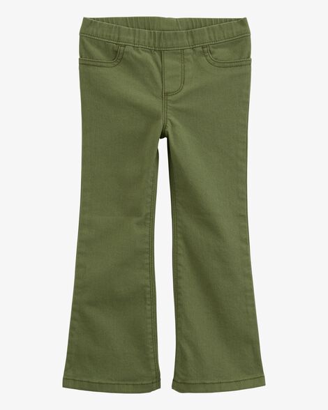  Product image 1 of Toddler Flare Pull-On Twill Pants