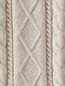 Cream - Kid Organic Cotton Cable Knit Sweater in Toasted Wheat, Selected