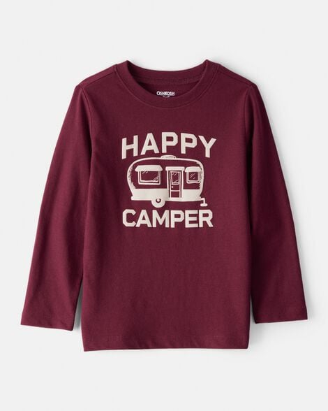 Toddler Boy Happy Camper Graphic Tee - Maroon