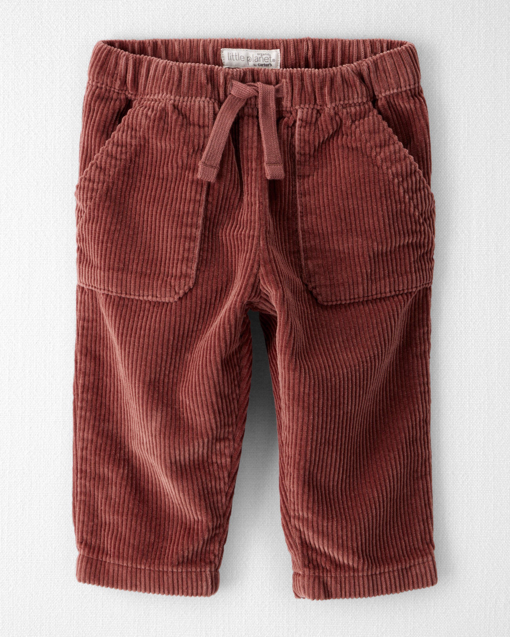 Baby Organic Cotton Corduroy Drawstring Pants