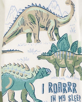 Product image 2 of Toddler 4-Piece Dinosaur 100% Snug Fit Cotton Pajamas