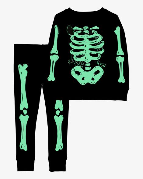  Product image 2 of Baby 2-Piece Glow Halloween Skeleton 100%  Cotton Pajamas