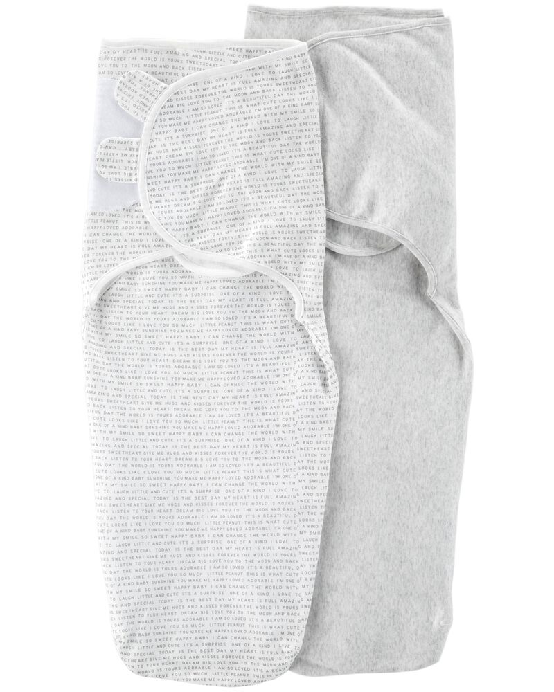 2 Pack Babysoft Easy Swaddle Blankets Carters Com