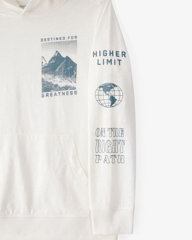 Product image 2 of Kid Mountain Knit Hoodie - White