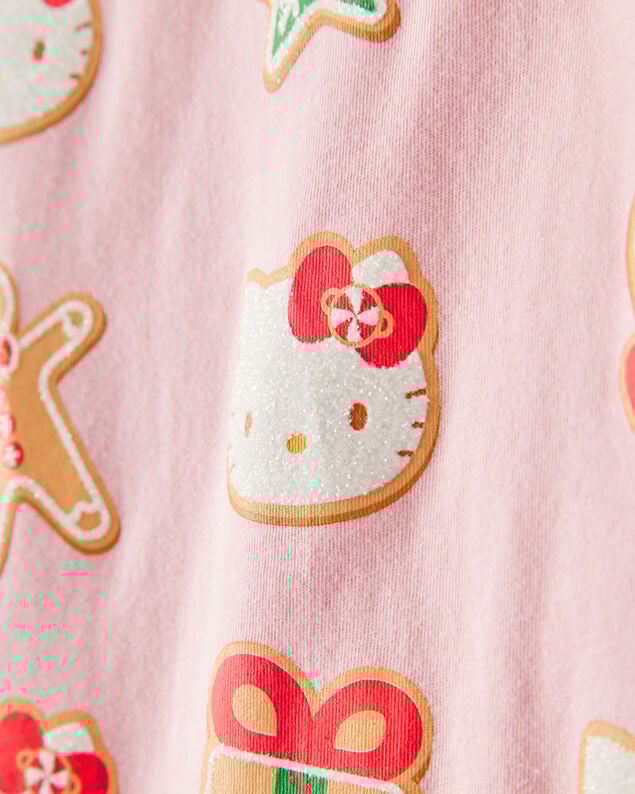 Product image 2 of Girls Christmas Hello Kitty® Long-Sleeve Graphic Tee - Pink
