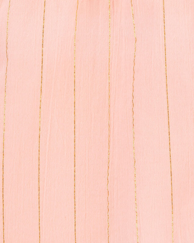 Product image 2 of Toddler Boho Button-Up Crinkle Romper - Coral