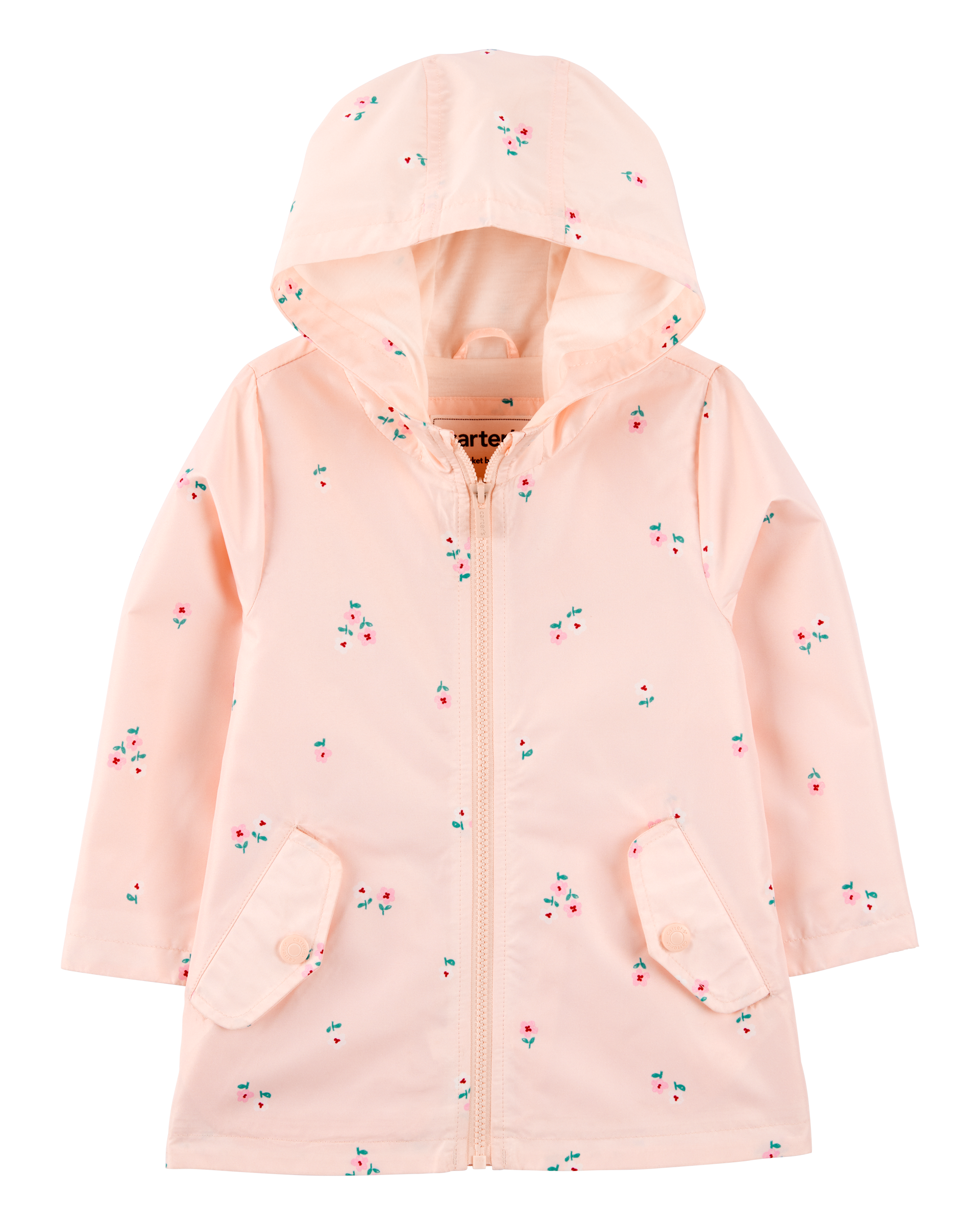 Toddler Floral Rain Jacket - Pink